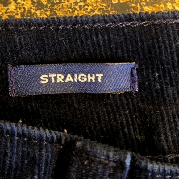 Talbots Corduroy Classic Indigo Blue Straight Leg Jeans 5 pocket Women size 8P - Picture 6 of 11